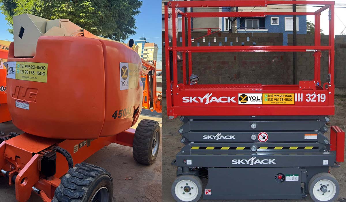 Plataforma Tipo Tesoura ou Plataforma Tipo Articulada: Qual Escolher?